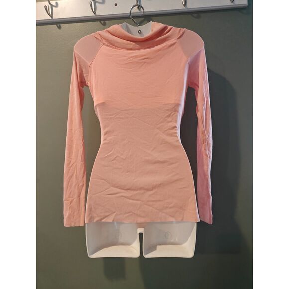 Off The Shoulder Soft Mesh Top NWT Medium Pink - Picture 3 of 3